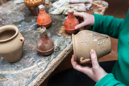 clay pottery ceramics typical of BailÃ©n, Jaen province, Andalucia, Spain