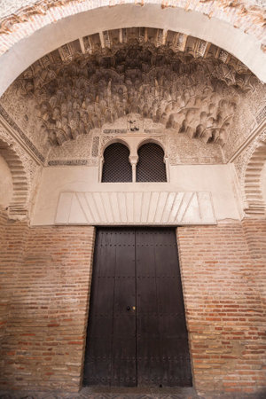 Granada, SPAIN - 16 february 2013  Corral del Carbon is an Andalusian alhondiga from the 14th century that served as a warehouse of merchandise, Oldest building in Granada, Andalusia, Spainのeditorial素材