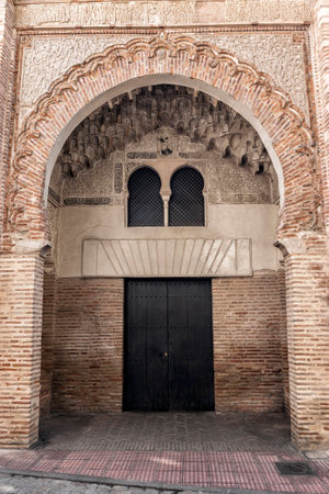 Granada, SPAIN - 16 february 2013   Corral del Carbon is an Andalusian alhondiga from the 14th century that served as a warehouse of merchandise, Oldest building in Granada, Andalusia, Spainのeditorial素材