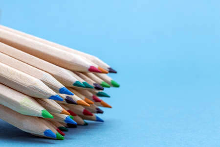 Texture of colored pencilsの写真素材