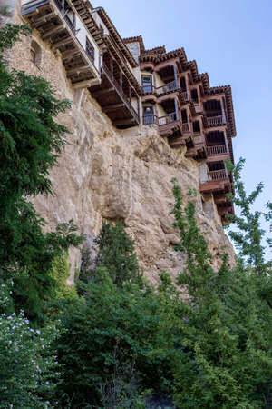 Hanging houses (Casas Colgadas) in Cuenca, Castilla La Mancha, Spainのeditorial素材