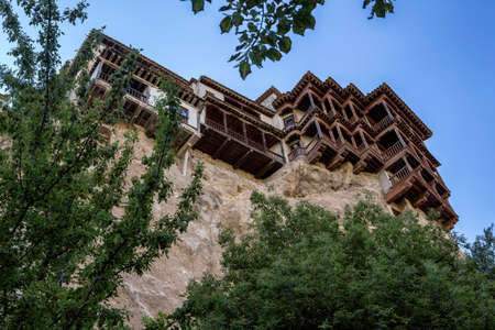Hanging houses (Casas Colgadas) in Cuenca, Castilla La Mancha, Spainのeditorial素材