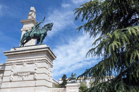 Monument to the Constitution of 1812, Decorative detail made in stone and bronze, Cadiz, Andalusia, Spainのeditorial素材