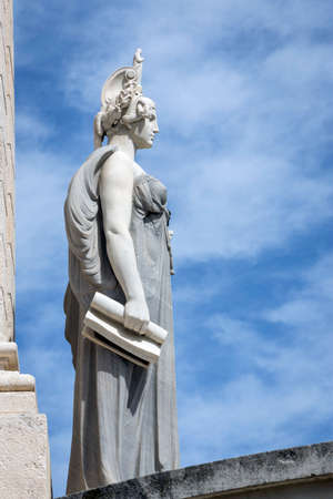 Monument to the Constitution of 1812, Decorative detail made in stone, Cadiz, Andalusia, Spainのeditorial素材