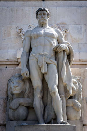 Monument to the Constitution of 1812, Decorative detail made in stone, Cadiz, Andalusia, Spainのeditorial素材