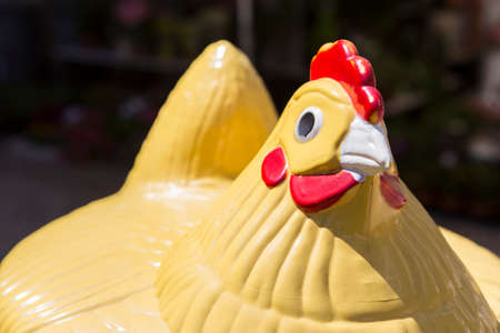 Hen yellow Toyの写真素材