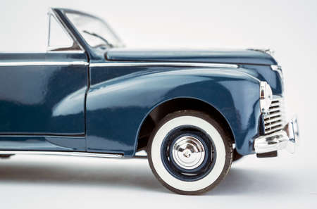 Vintage car isolated on white backgroundの写真素材
