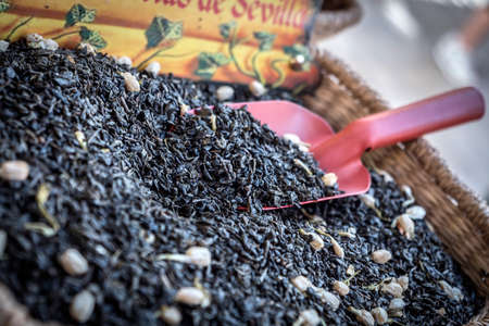 Traditional market, Tea basketの写真素材