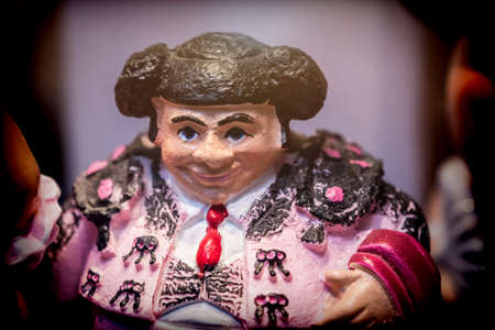 Miniature Figure Toreador Spanish, souvenir typical of Spain