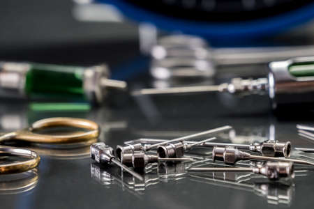 Instrumental surgical in operating room, conceptual imageの写真素材