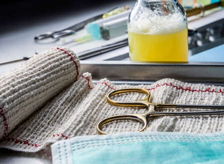 Instrumental surgical in operating room, conceptual imageの写真素材