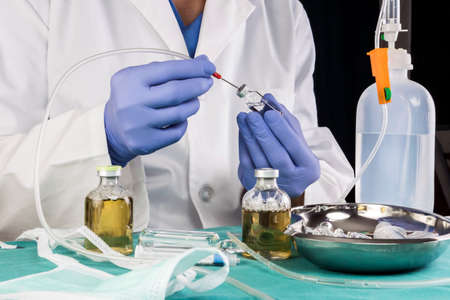 Doctor Handling Medical Elements In Hospital, Conceptual Image