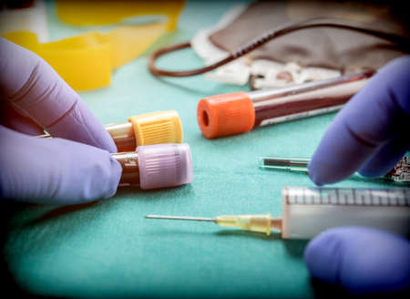 Vial To Blood Sampling, Drug Control Laboratory, Conceptual Image