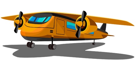 Double Engine Planeのイラスト素材