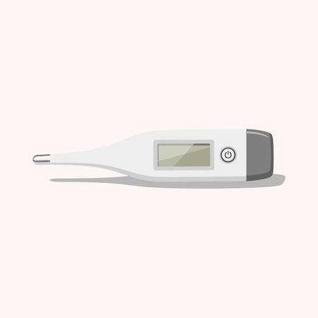 Thermometer isolated on white background. Vector illustration in flat style.