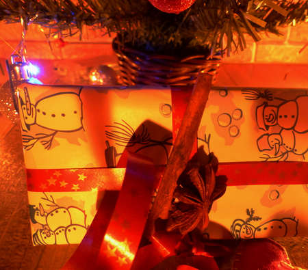 magical Christmas Eve by candlelightの写真素材