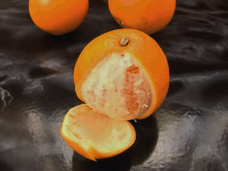 orange oranges full of vitaminsの写真素材