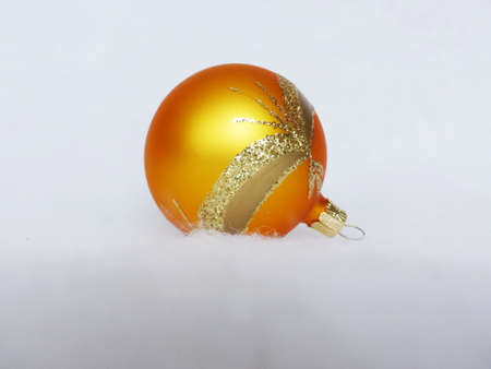 christmas balls isolated on whiteの写真素材