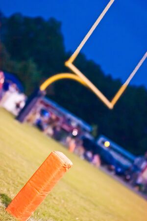 football touchdown marker and goalの写真素材