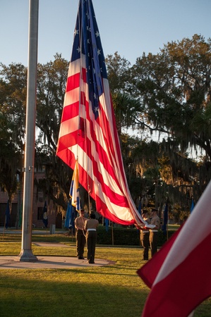 marines raising flagのeditorial素材