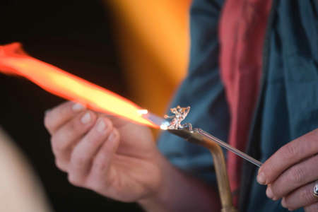 glass craftsmanの写真素材