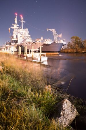 Battleship USS North Carolinaのeditorial素材