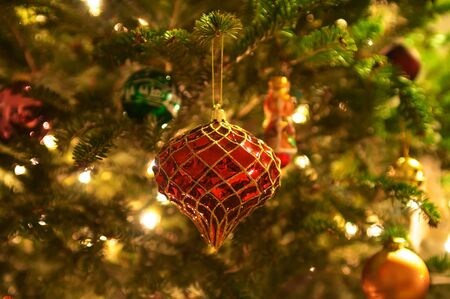 christmas tree ornamentsの写真素材
