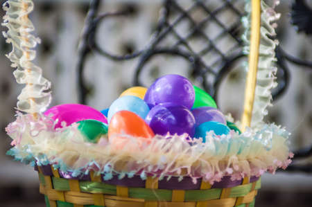 easter eggs basket