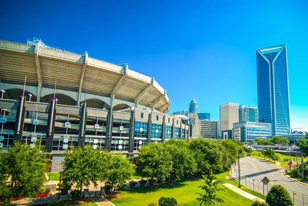 Skyline of Uptown Charlotte, North Carolina.のeditorial素材