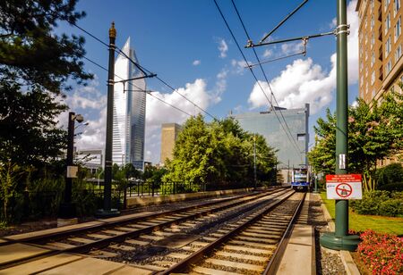 charlotte north carolina light rail transportation moving system