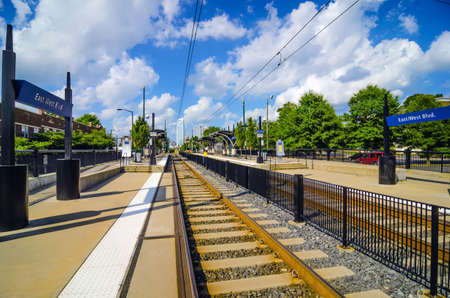 charlotte north carolina light rail transportation moving system