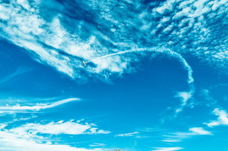 Monroe, NC - Nov 9 2013 - action in the sky during an airshow-warbirds over monroeのeditorial素材