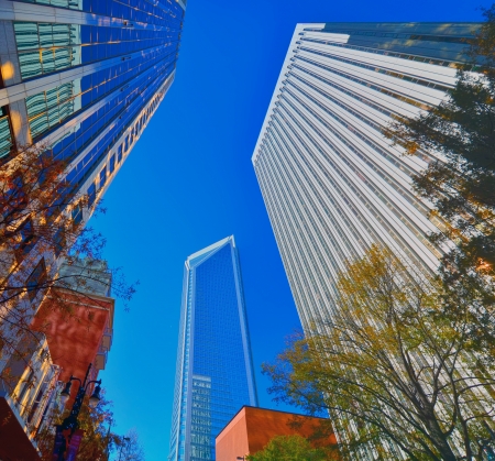 modern corporate architecture on a sunny day