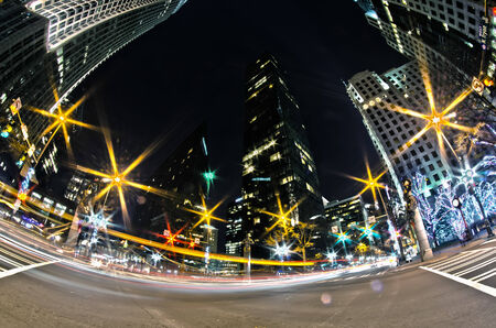 1st january, 2014, charlotte, nc, usa - nightlife around charlotte north carolina during holidaysのeditorial素材