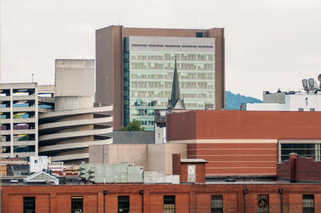 roanoke virginia city skylineの写真素材