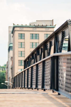 small city bridgeの写真素材