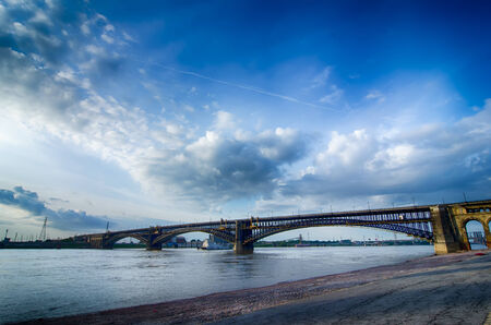 early morning Cityscape of St. Louis skyline in Missouri stateの写真素材