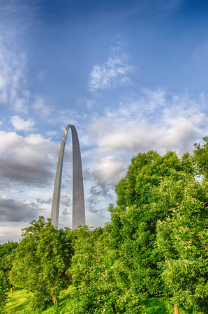 gateway arch in st louis missouri のeditorial素材