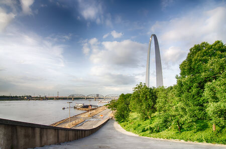 gateway arch in st louis missouri のeditorial素材