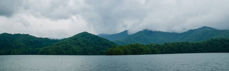 lake santeetlah in great smoky mountainsの写真素材