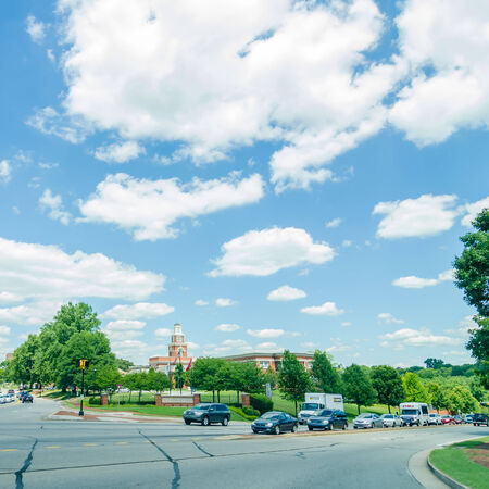 driving on streets  in Maryville, Tennessee.のeditorial素材