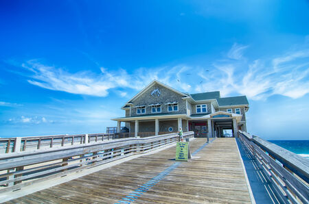 Jennette's Pier in Nags Head, North Carolina, USA.のeditorial素材
