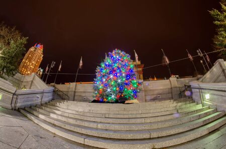 providence Rhode Island from the far side of the waterfrontの写真素材