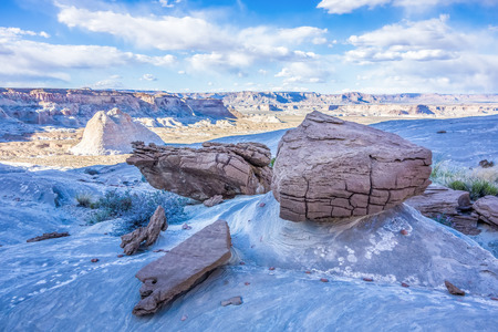 hoodoos at stud horse point in arizonaの写真素材