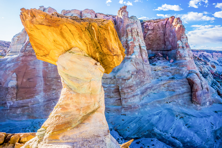 hoodoos at stud horse point in arizonaの写真素材