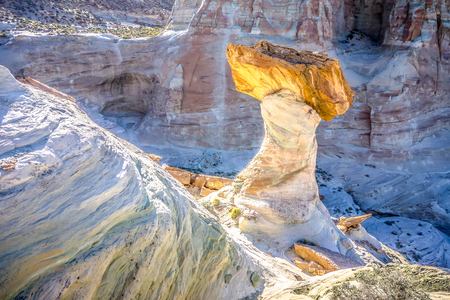 Hoodoo in Page AZ near Lake Powellの写真素材