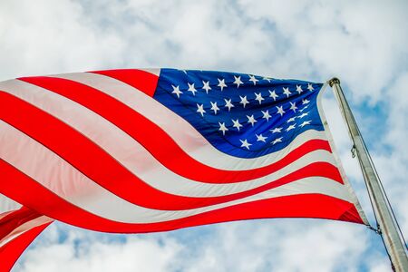 red white and blue american flag