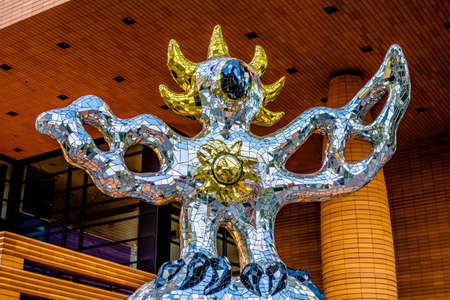 charlotte nc skyline and street scenes during day timeのeditorial素材