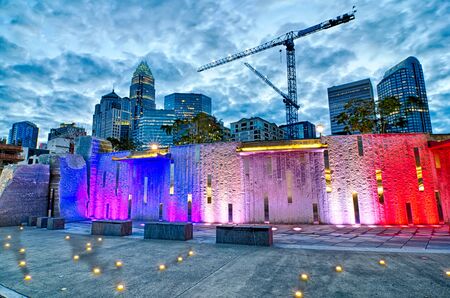 charlotte north carolina early  morning sunriseのeditorial素材