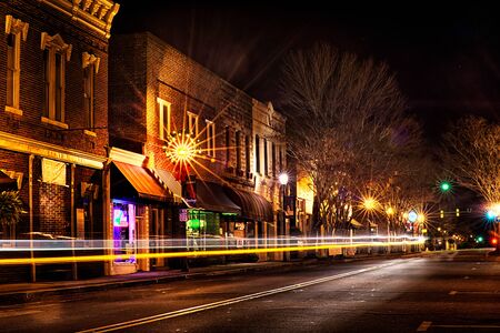 downtown york south carolina the white rose city at christmas time